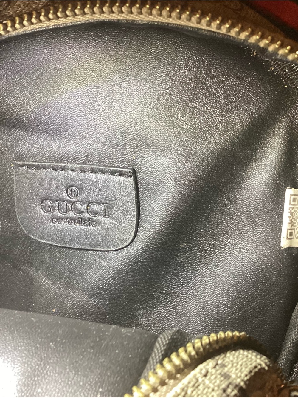 Gucci Beige GG Canvas Mini Backpack with Green-Red Web Straps - Picture 5 of 5